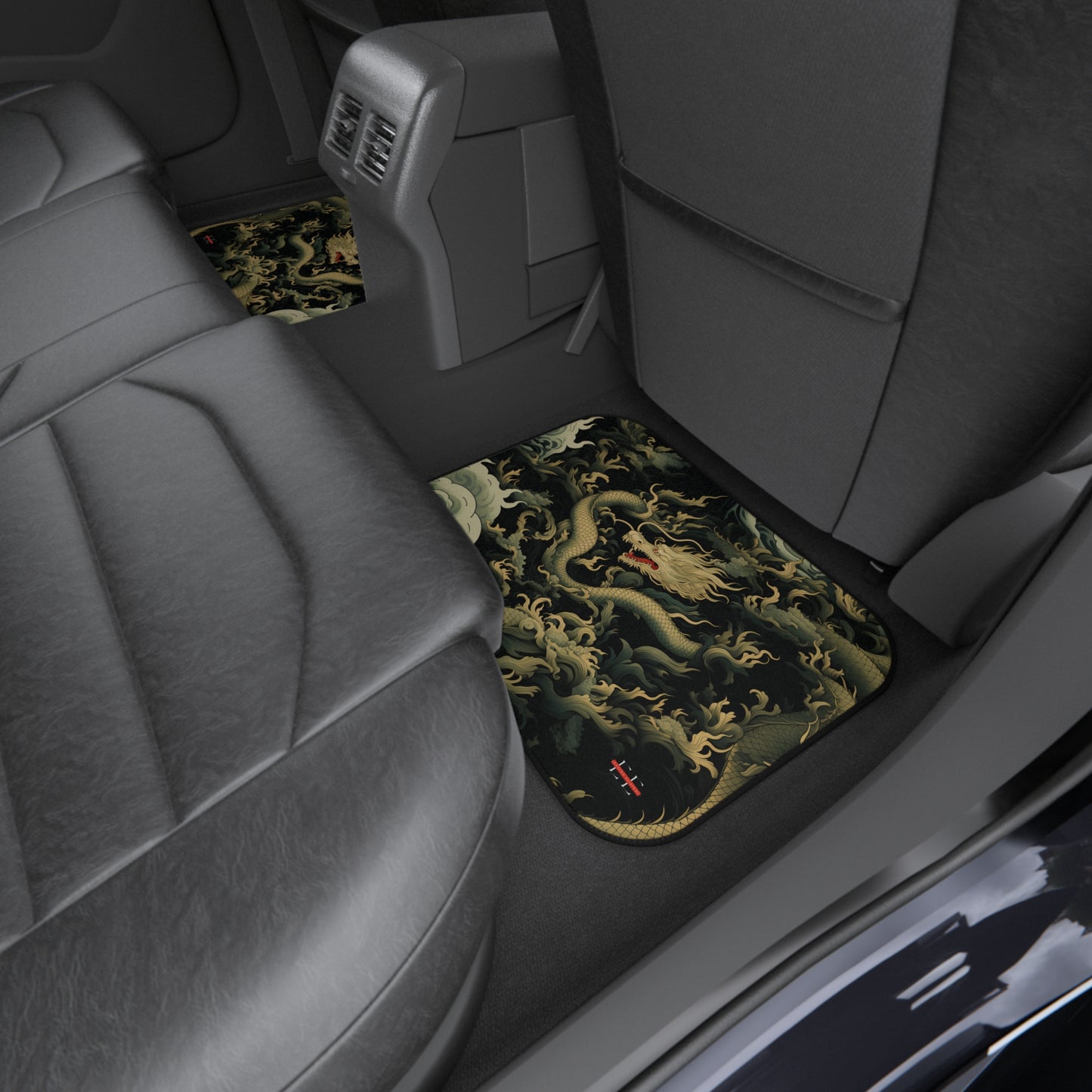 "Draconic Storm" — Car Floor Mats — Set of 4 Decorative Auto Rugs