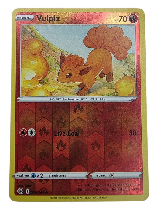 Vulpix Common SV06 Twilight Masquerade trading card showing the orange fox Pokémon running outdoors.