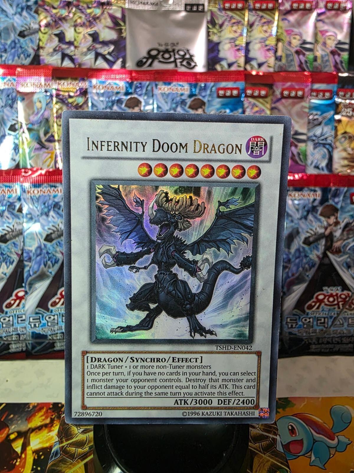 Infernity Doom Dragon (UTR) Unlimited Ultimate Rare The Shining Darkness TSHD-EN