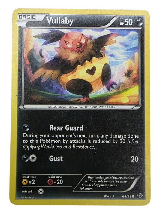 Vullaby 68/98 Common Pokémon card from Emerging Powers with 50 HP.