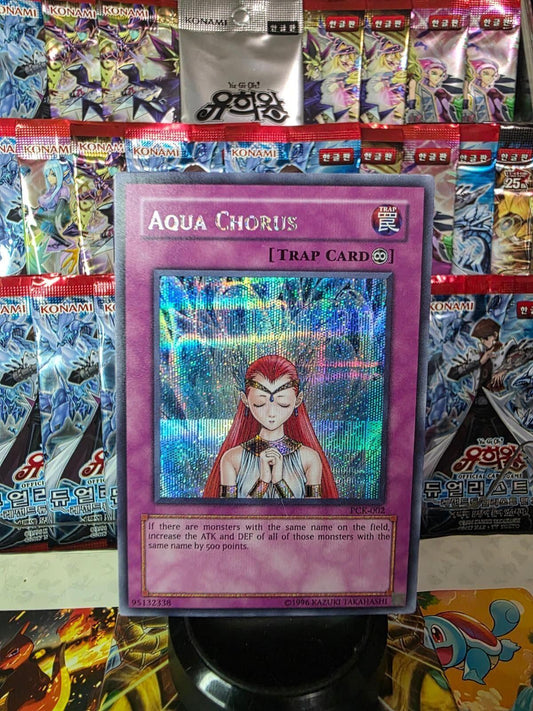 Aqua Chorus Trap Card with foil artwork showing a red-haired woman.