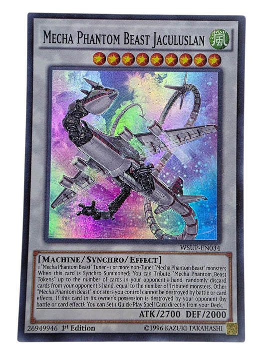 Mecha Phantom Beast Jaculuslan 1st Edition Yu-Gi-Oh! card.