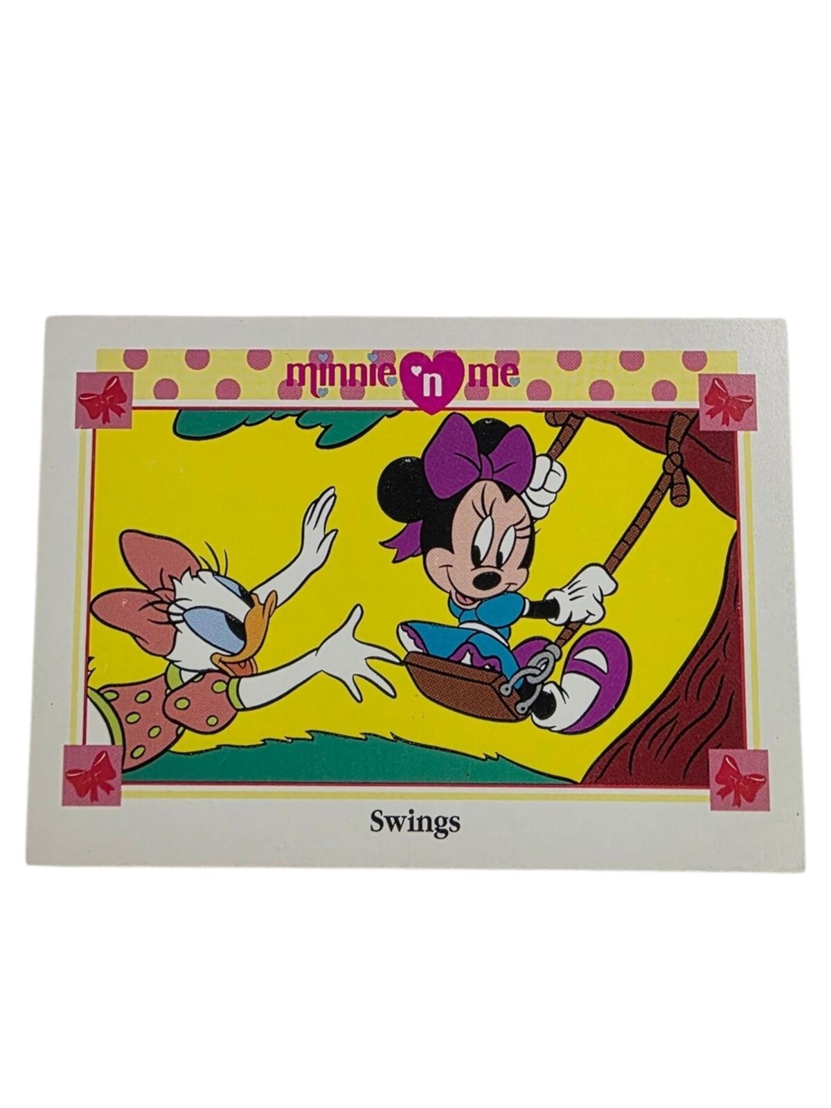 1991 Disney Minnie 'n Me Swing Art - Yellow, Pink & Purple