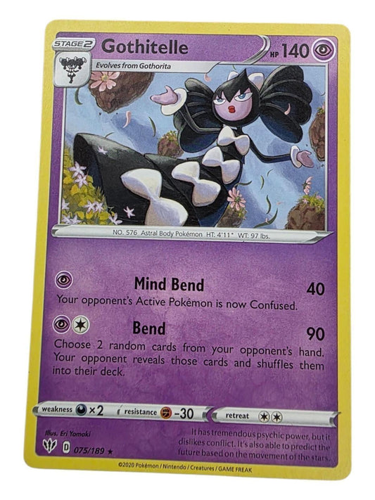 Gothitelle 075/189 Darkness Ablaze Pokémon trading card.