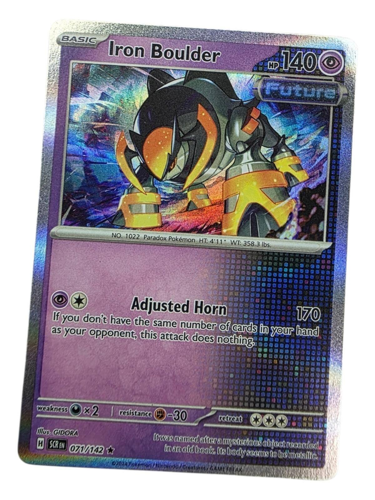 Iron Boulder Holo Rare SV07: Stellar Crown 071/142 LP