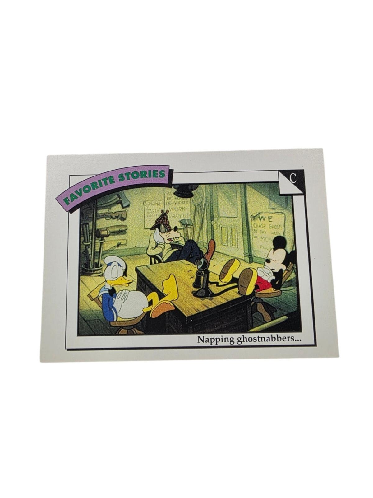 1991 Disney Trading Card - White, Yellow, Red, Blue, Black Artwork
