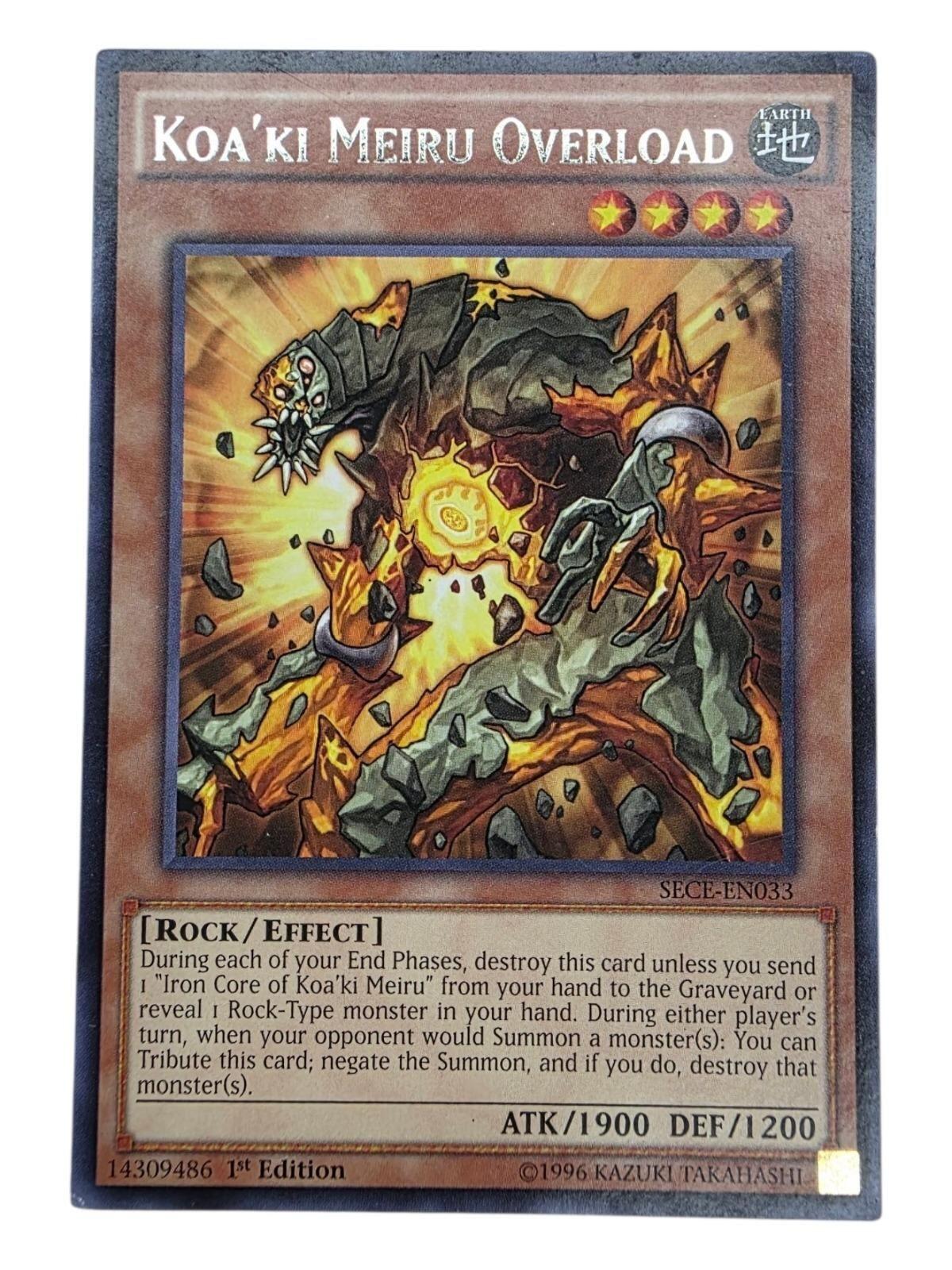 Koa'ki Meiru Overload 1st Edition Super Rare Secret Slayers SESL-EN051 NM