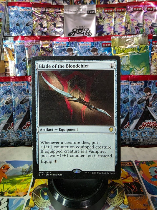 Blade of the Bloodchief MTG artifact card from Commander 2017.