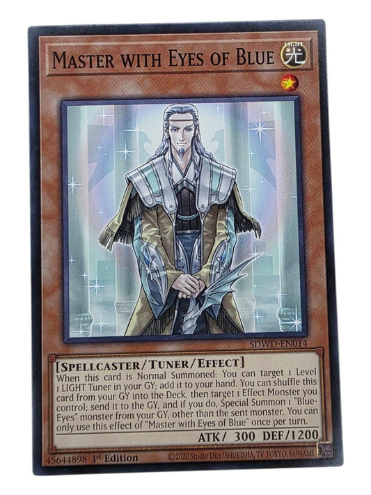 Master with Eyes of Blue 1st Edition Yu-Gi-Oh! card.