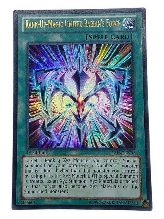 Rank-Up-Magic Limited Barian's Force Ultra Rare Yu-Gi-Oh! card.