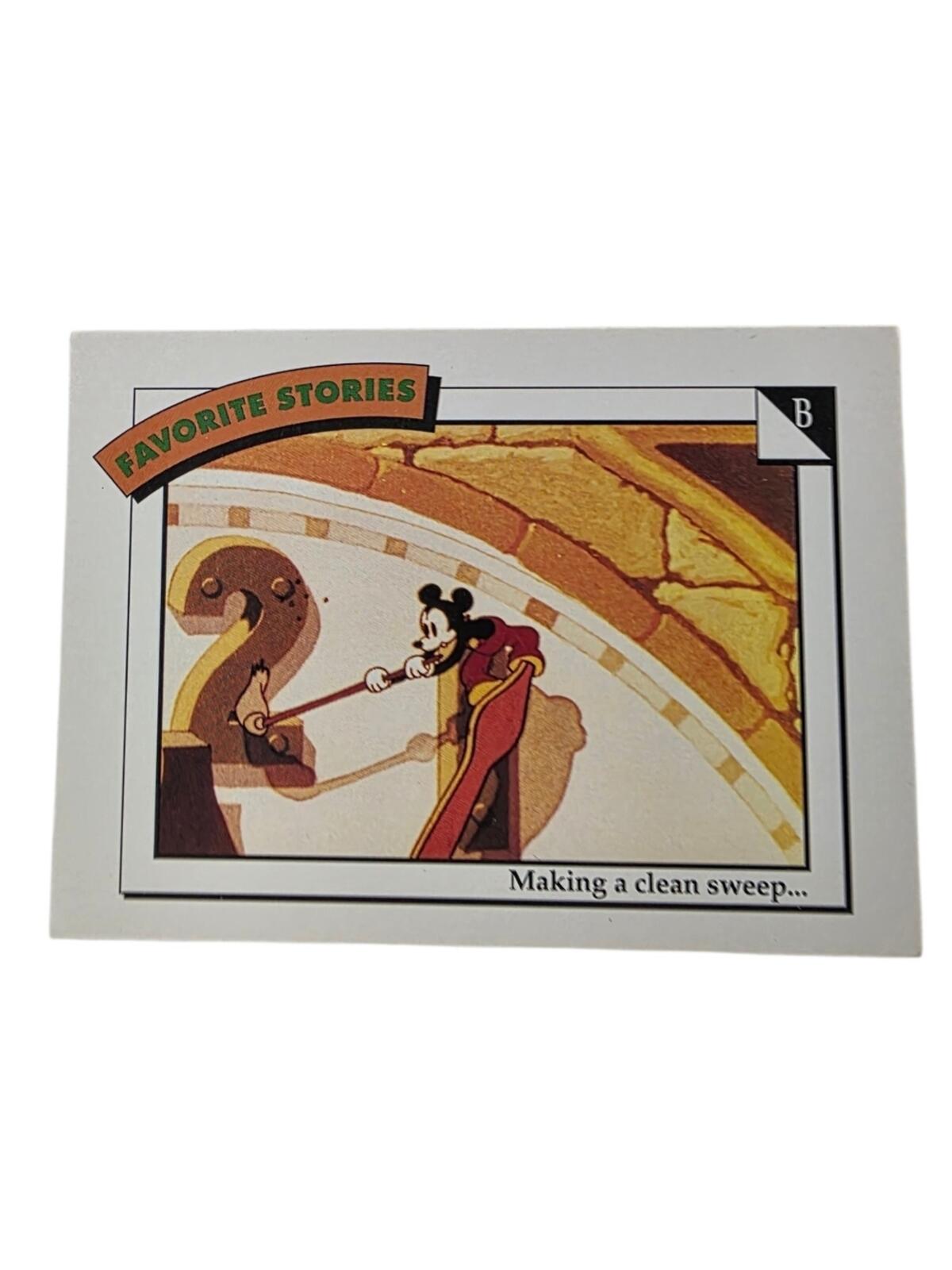 1991 Disney Trading Card with Mickey in Red and Yellow
