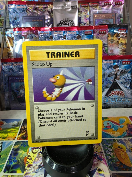 Scoop Up Trainer card from the Pokémon Legendary Collection with Weedle illustration.