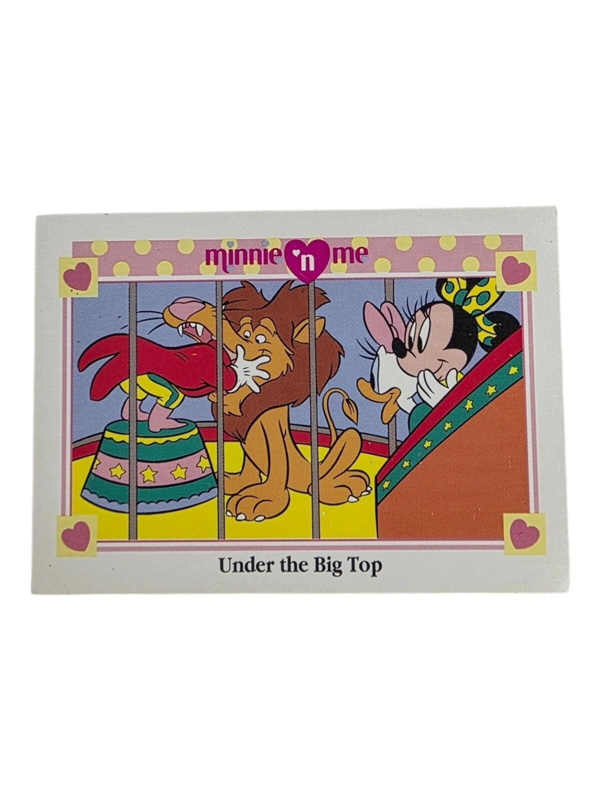 1991 Disney Minnie 'n Me Circus Card - Pink, Yellow, Red