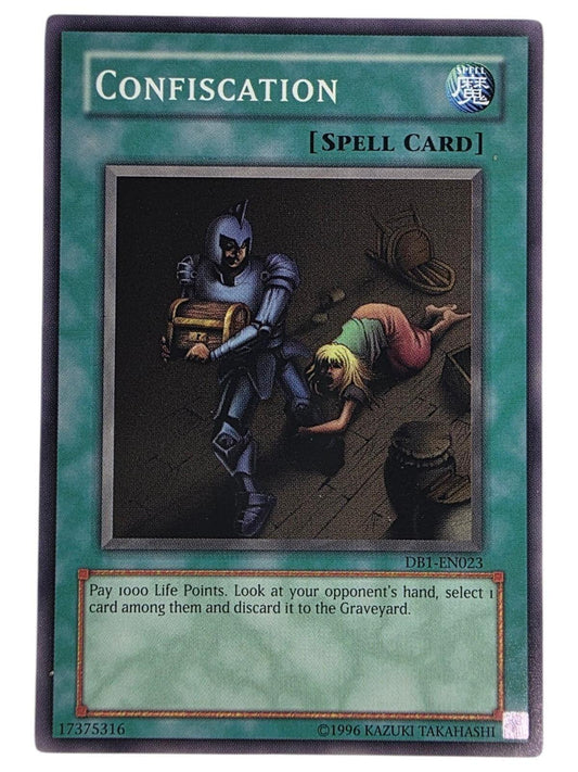 Confiscation Yu-Gi-Oh! Spell Card.