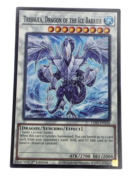 Trishula, Dragon of the Ice Barrier Yu-Gi-Oh! card.