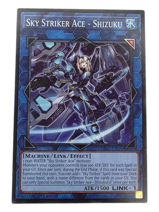 Sky Striker Ace - Shizuku 1st Edition Super Rare Yu-Gi-Oh! card.
