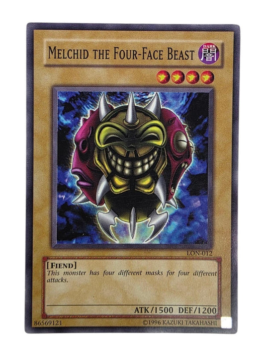 Melchid the Four-Face Beast Yu-Gi-Oh! trading card.