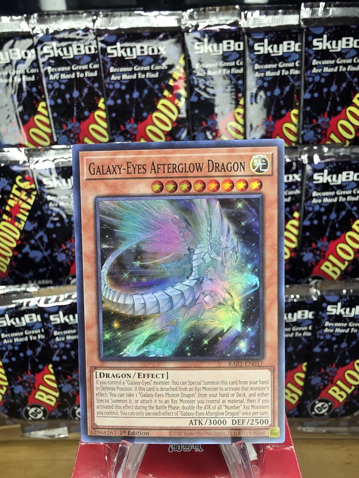 1st Edition Super Rare Yu-Gi-Oh! Galaxy-Eyes Afterglow Dragon Trading Card