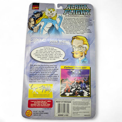 MARVEL COLLECTOR'S ED ALPHA FLIGHT - SNOWBIRD & PUCK ACTION FIGURE & MOTION CARD