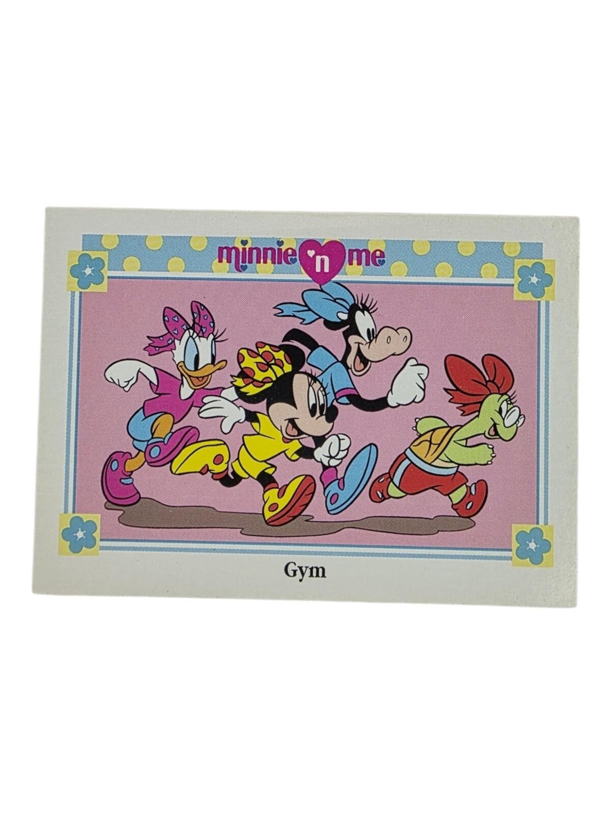 1991 Disney Minnie 'n Me Trading Card — Pink, Yellow, Blue, Red, Green