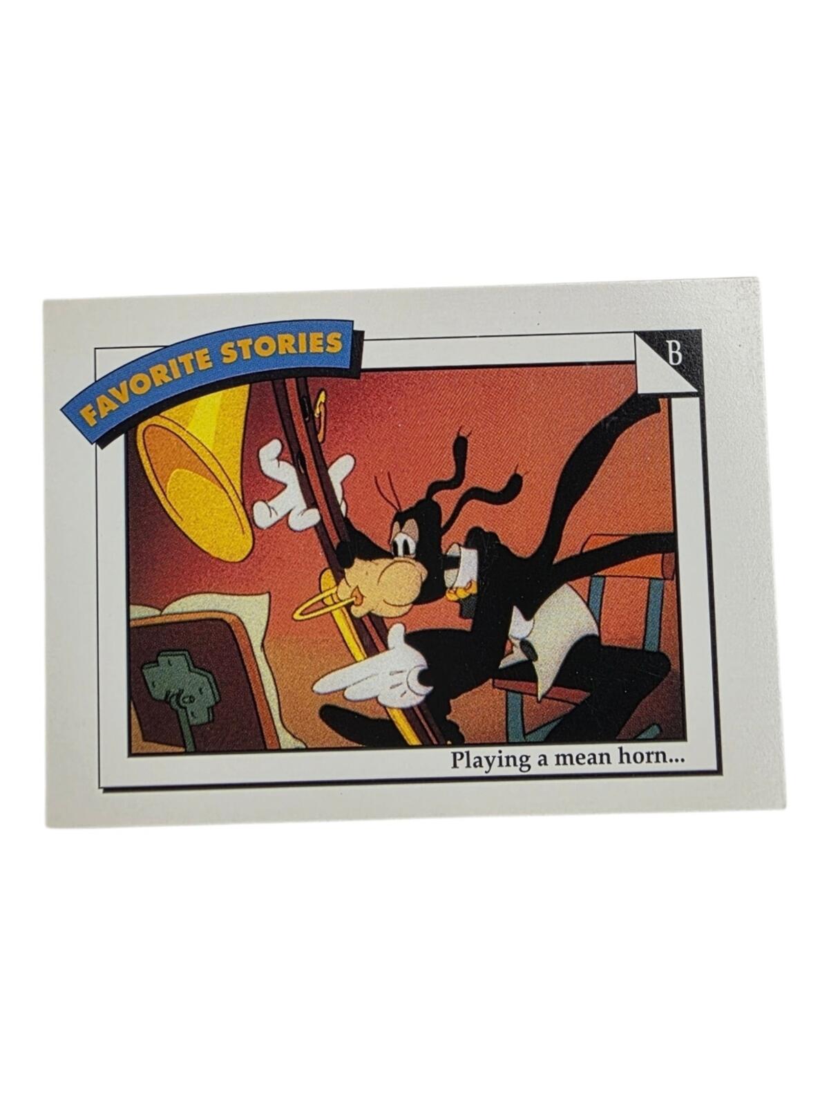 1991 Disney Trading Card - Goofy Playing Horn