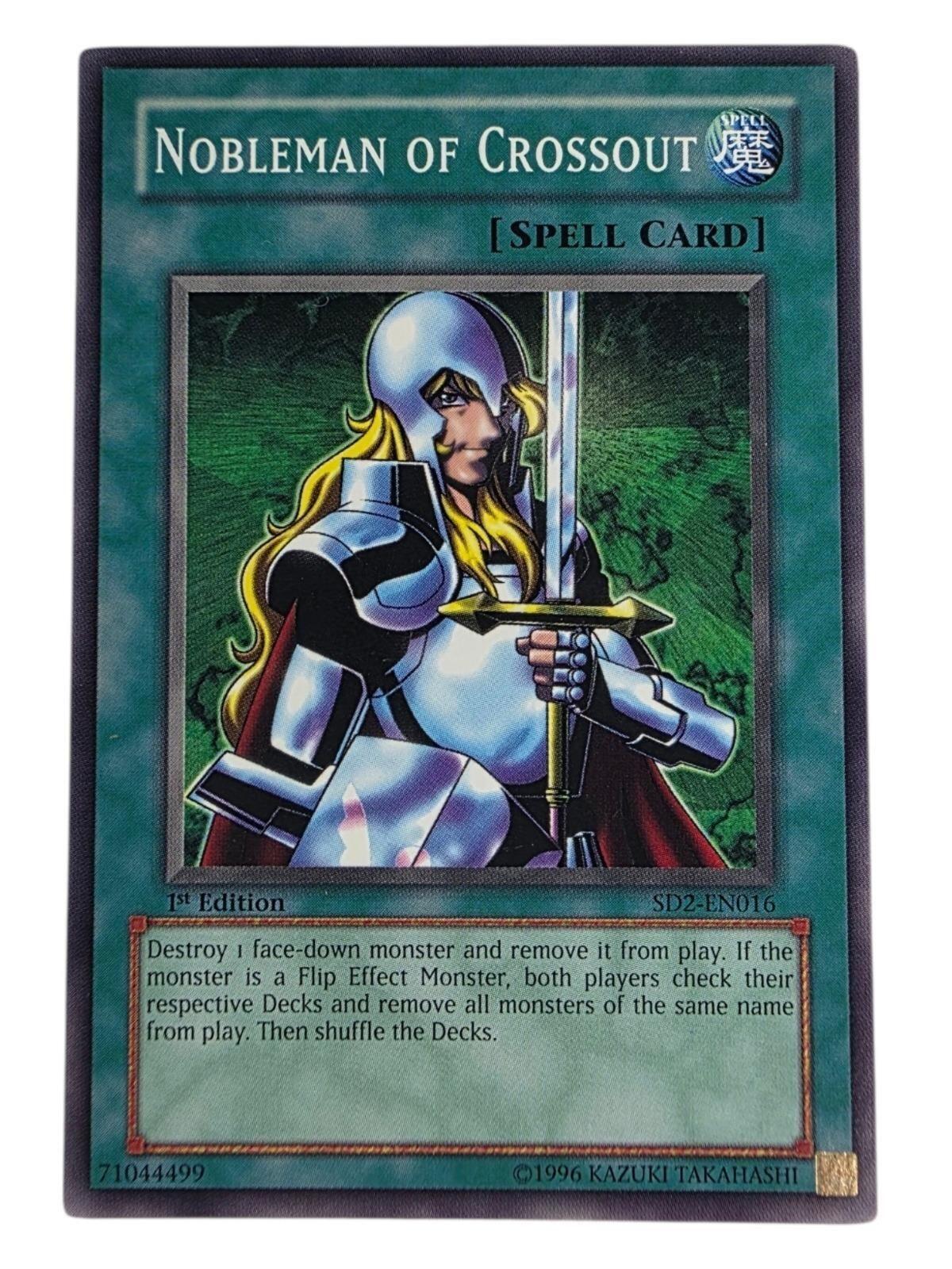 Yu-Gi-Oh! Nobleman of Crossout 1st Edition Spell Card from SD2-EN016.