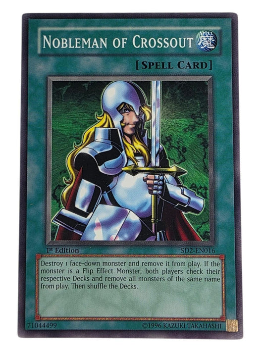 Yu-Gi-Oh! Nobleman of Crossout 1st Edition Spell Card from SD2-EN016.