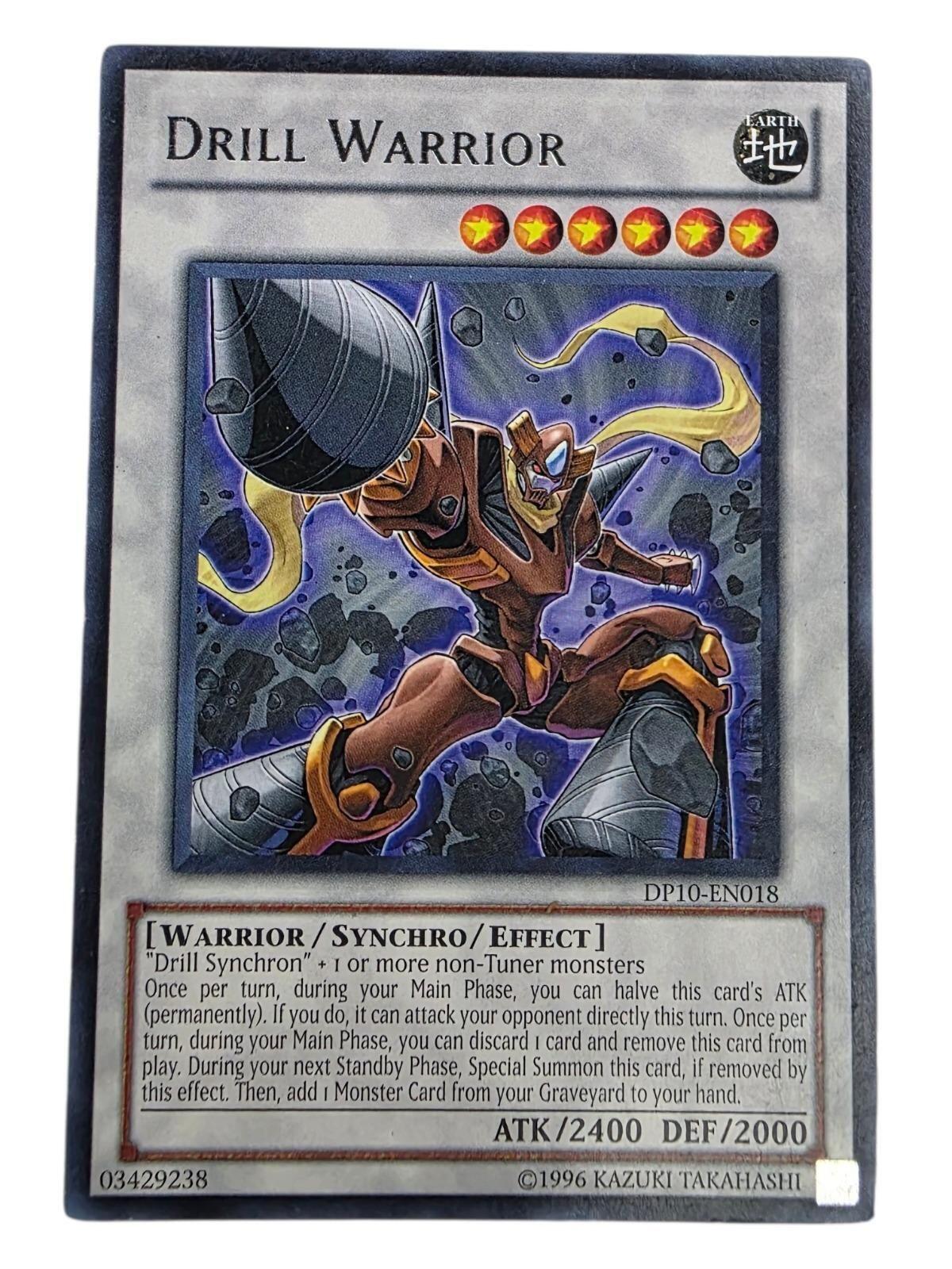 Drill Warrior 1st Edition Yu-Gi-Oh! trading card DP10-EN018.