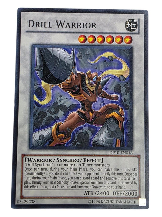 Drill Warrior 1st Edition Yu-Gi-Oh! trading card DP10-EN018.