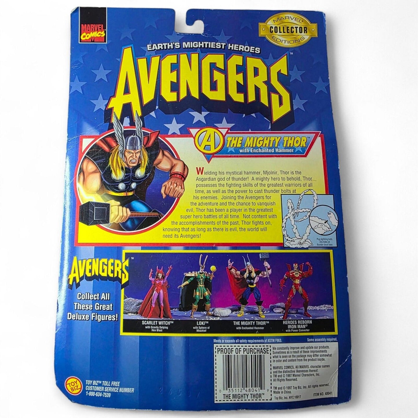 Avengers Earths Mightiest Heroes Thor Figure Marvel Collector Editions Legends