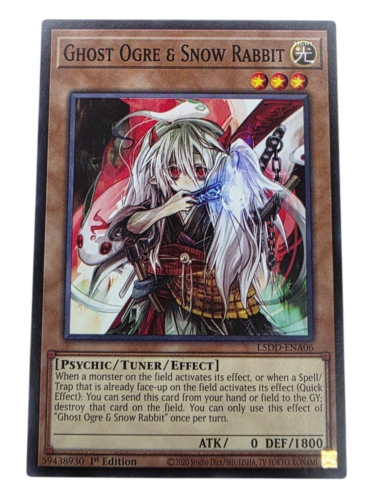 Ghost Ogre & Snow Rabbit 1st Edition Yu-Gi-Oh! trading card.