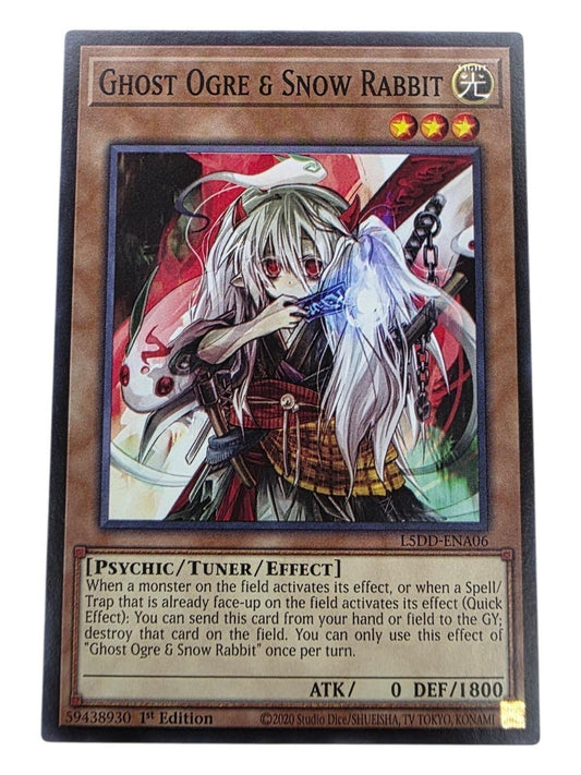 Ghost Ogre & Snow Rabbit 1st Edition Yu-Gi-Oh! trading card.