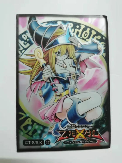 50pcs/lot Anime Yu-Gi-Oh! Dark Magician Girl yugioh Cosplay Board Games Card Sleeves Barrier Protector toy gift