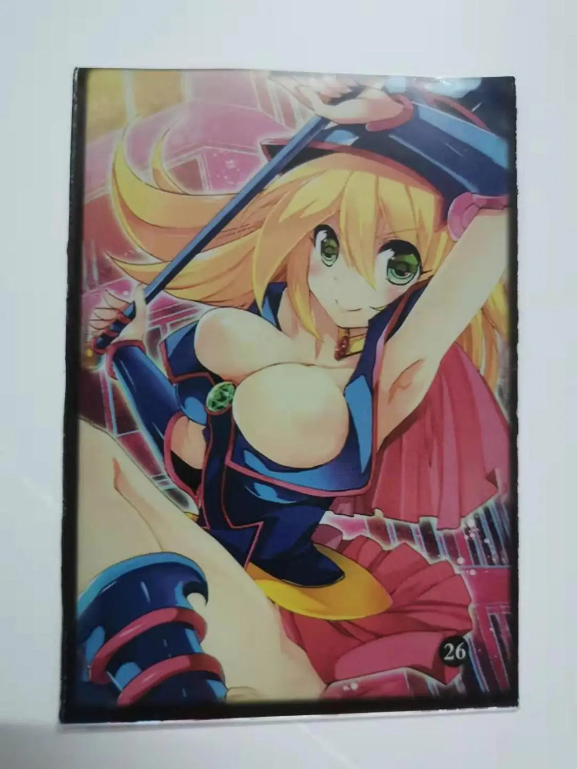 50pcs/lot Anime Yu-Gi-Oh! Dark Magician Girl yugioh Cosplay Board Games Card Sleeves Barrier Protector toy gift