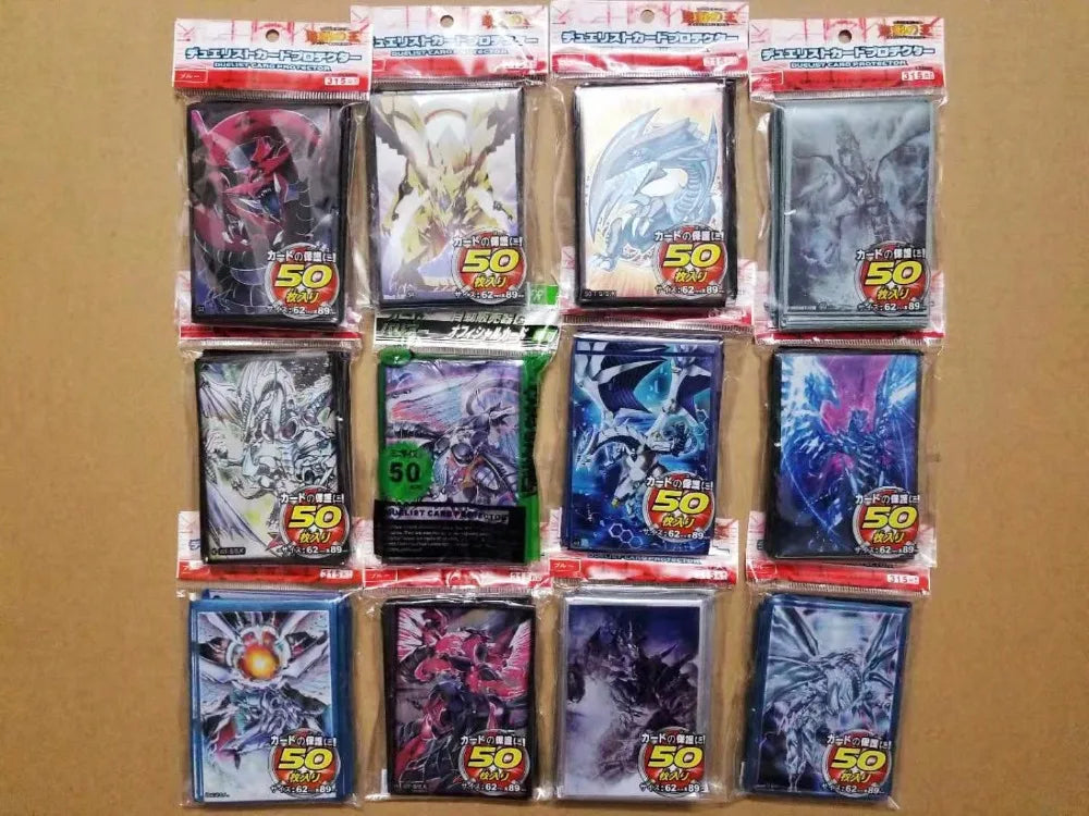 50pcs/lot Anime Yu-Gi-Oh! Dark Magician Girl yugioh Cosplay Board Games Card Sleeves Barrier Protector toy gift
