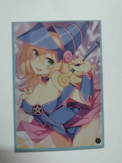 50pcs/lot Anime Yu-Gi-Oh! Dark Magician Girl yugioh Cosplay Board Games Card Sleeves Barrier Protector toy gift