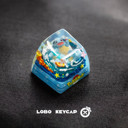 Anime Keycap Pokemon Snorlax Pikachu Gengar Single Handmade Cute Resin Custom Esc For Mechanical Keyboard Enthusiasts Keycaps