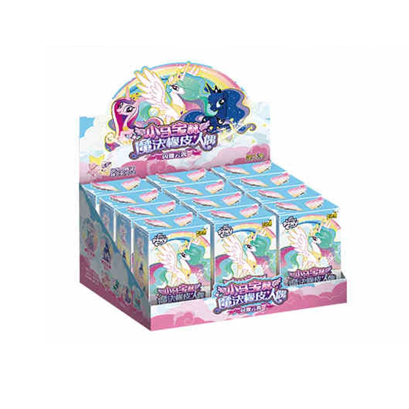 Kayou My Little Pony Magic Rubber Puppet V1 V2 V3 Trendy Blind Box Genuine Eraser Holiday Gift Ornaments
