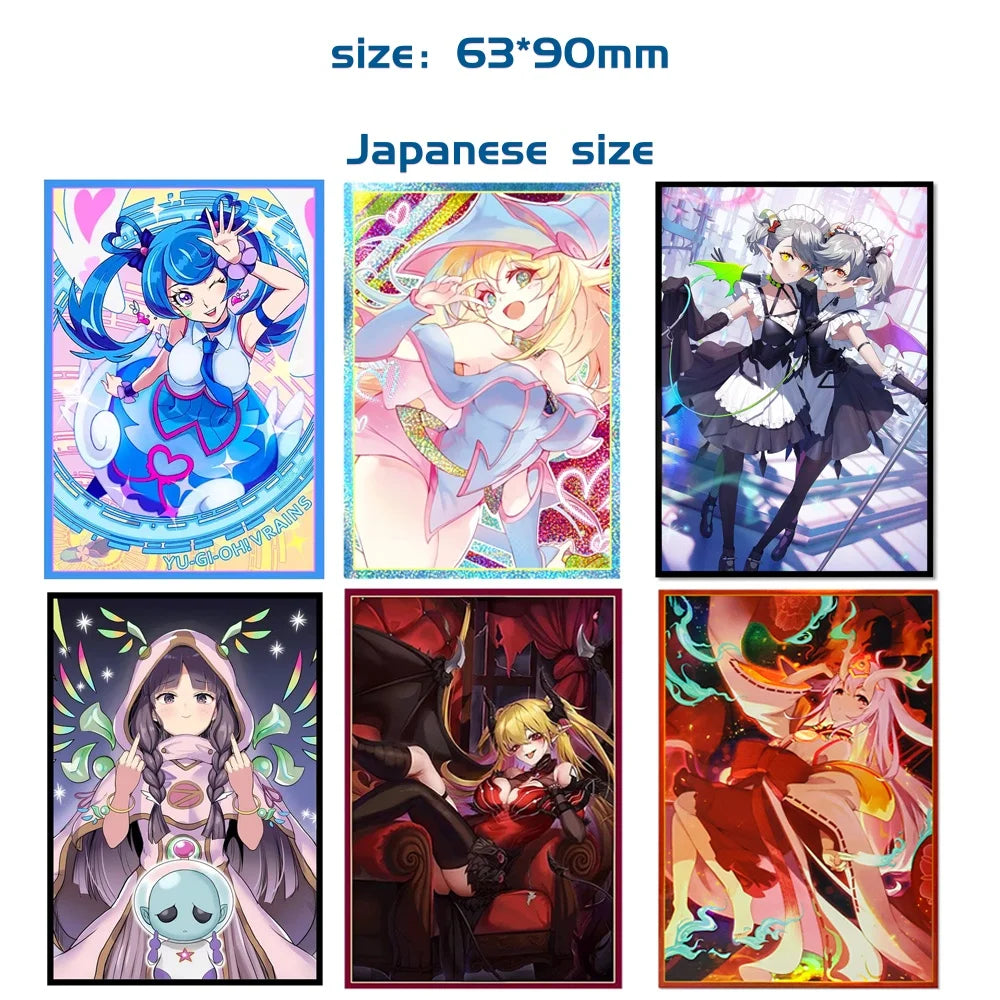 63*90mm 50PCS Multiple Styles Animated Art Card Sleeves Board Game Card Sleeves Game Collection Cards Sleeves Protector for YGO