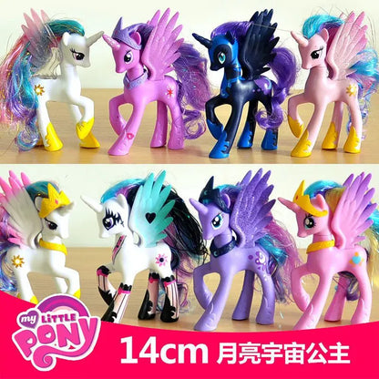 My Little Pony Toy Set Fluttershy Rainbow Dash Twilight Sparkle Princess Cadence Luna Hand Gift