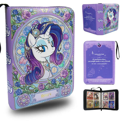240pcs My Little Pony Card Album Book Folder Collection Zipper Binder