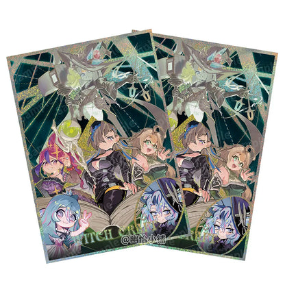 50pcs Diy Yu-Gi-Oh! Witchcrafter Madame Rilliona Card Sleeve TCG OCG Kewl Tune Rotary Galatea Game Collectible Card Sleeve Toys