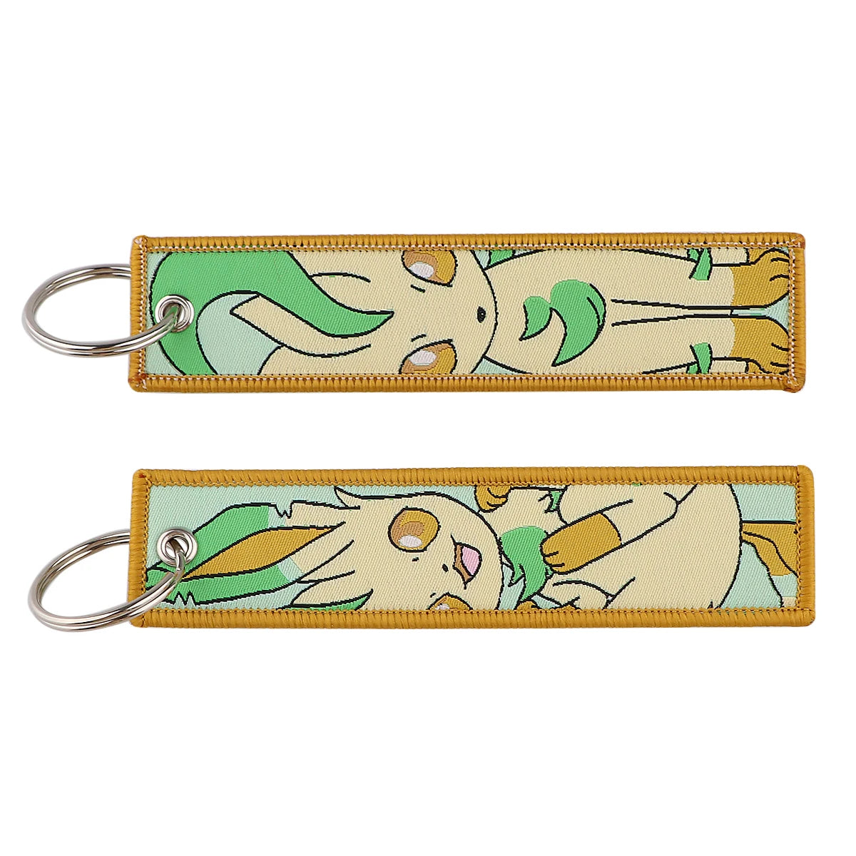 Anime Cute Animal Jet Tag Embroidery Keys Tag Women Keyring Cartoon Car Keys Fashion Jewelry Accessories Kids Gifts 1PCS
