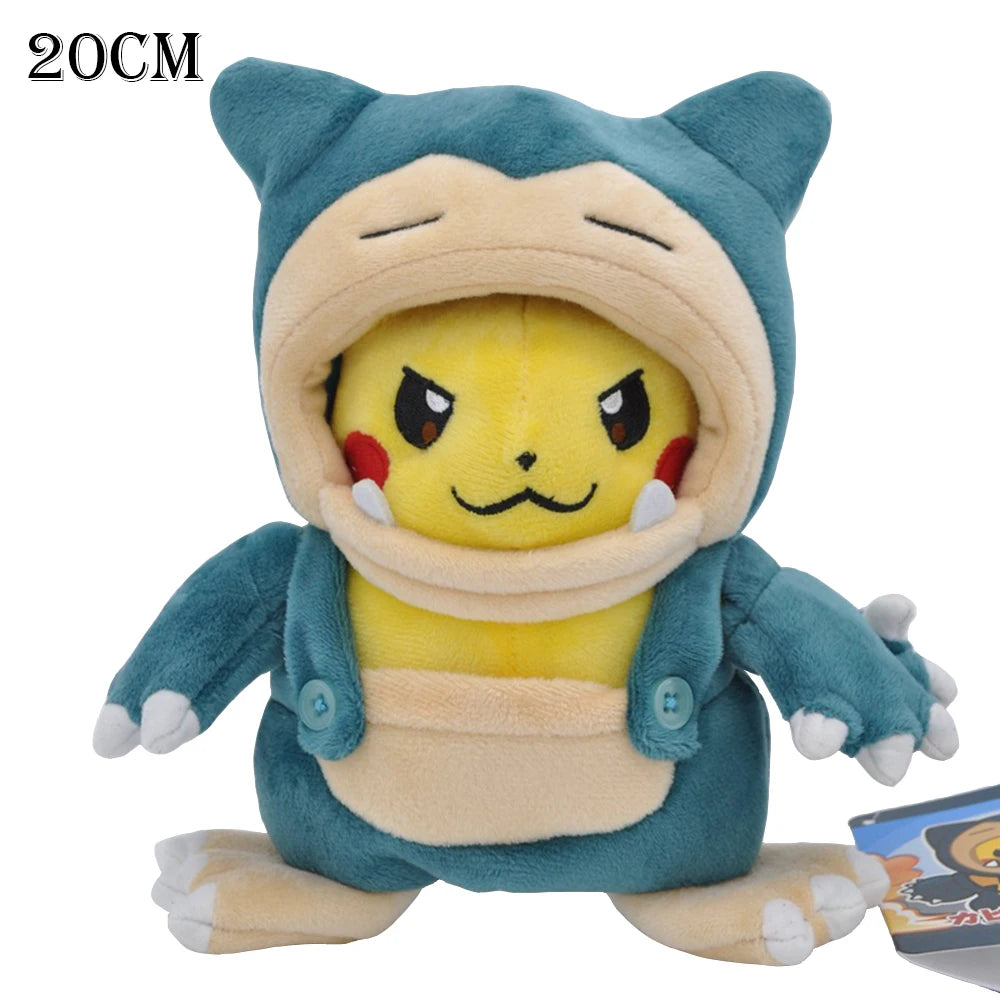 Pokemon Pikachu Morpeko Gengar Cosplay Toy Snorlax Garchomp Tyranitar Hydreigon Anime Eevee Lapras Stuffed Plush Charizard doll