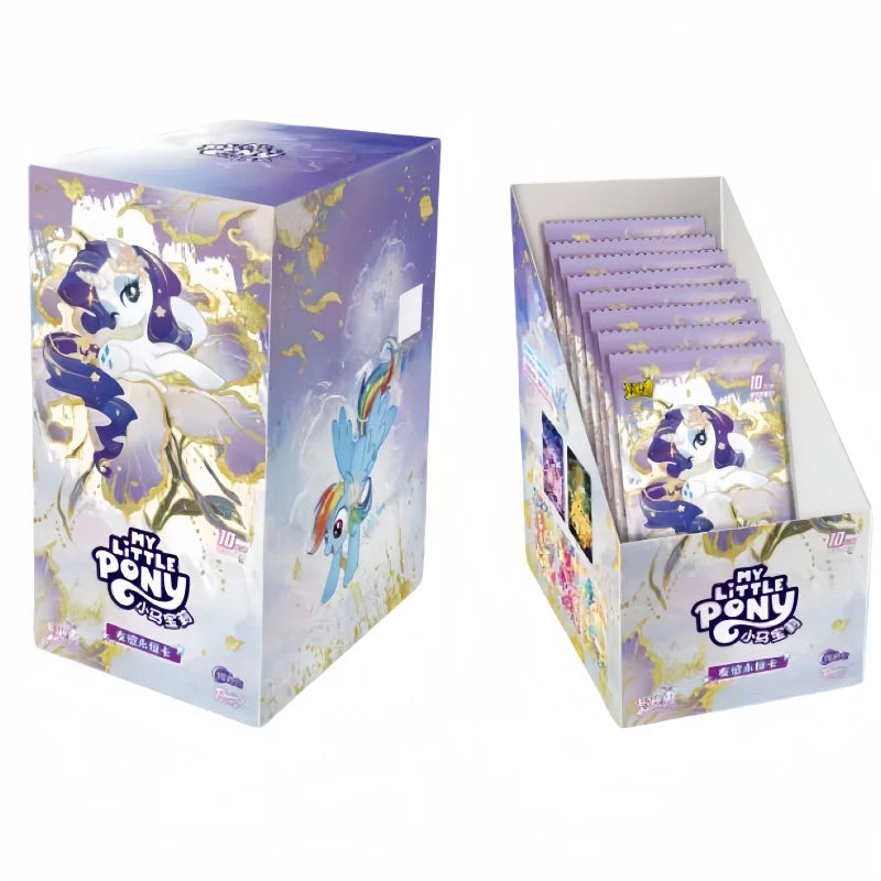 KAYOU Authentic My Little Pony Shining Moon Pack 11th Edition Hidden SC Trading Collectible Cards Toy Gift for Kids Birthday