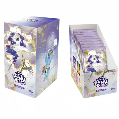 KAYOU Authentic My Little Pony Shining Moon Pack 11th Edition Hidden SC Trading Collectible Cards Toy Gift for Kids Birthday