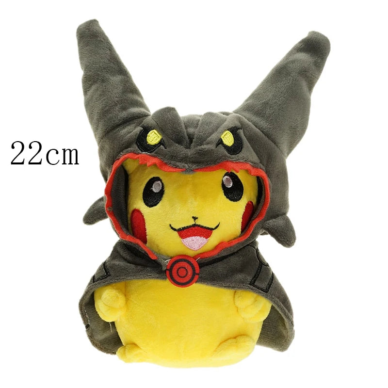 Pokemon Pikachu Morpeko Gengar Cosplay Toy Snorlax Garchomp Tyranitar Hydreigon Anime Eevee Lapras Stuffed Plush Charizard doll