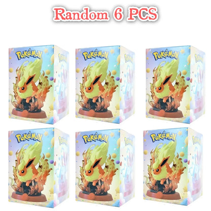 8 style Pok é mon Action Doll Pikachu Adventure Eevee Blind Box Anime Model Desktop Decorations Pok é mon Toys Boy Birthday Gift