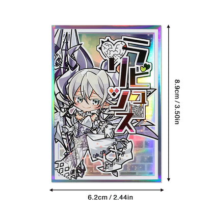 62x89mm 50PCS Anime Holographic Trading Card Sleeves Cartoon Card Sleeves Japanese Card Protector for YGO Game Cards