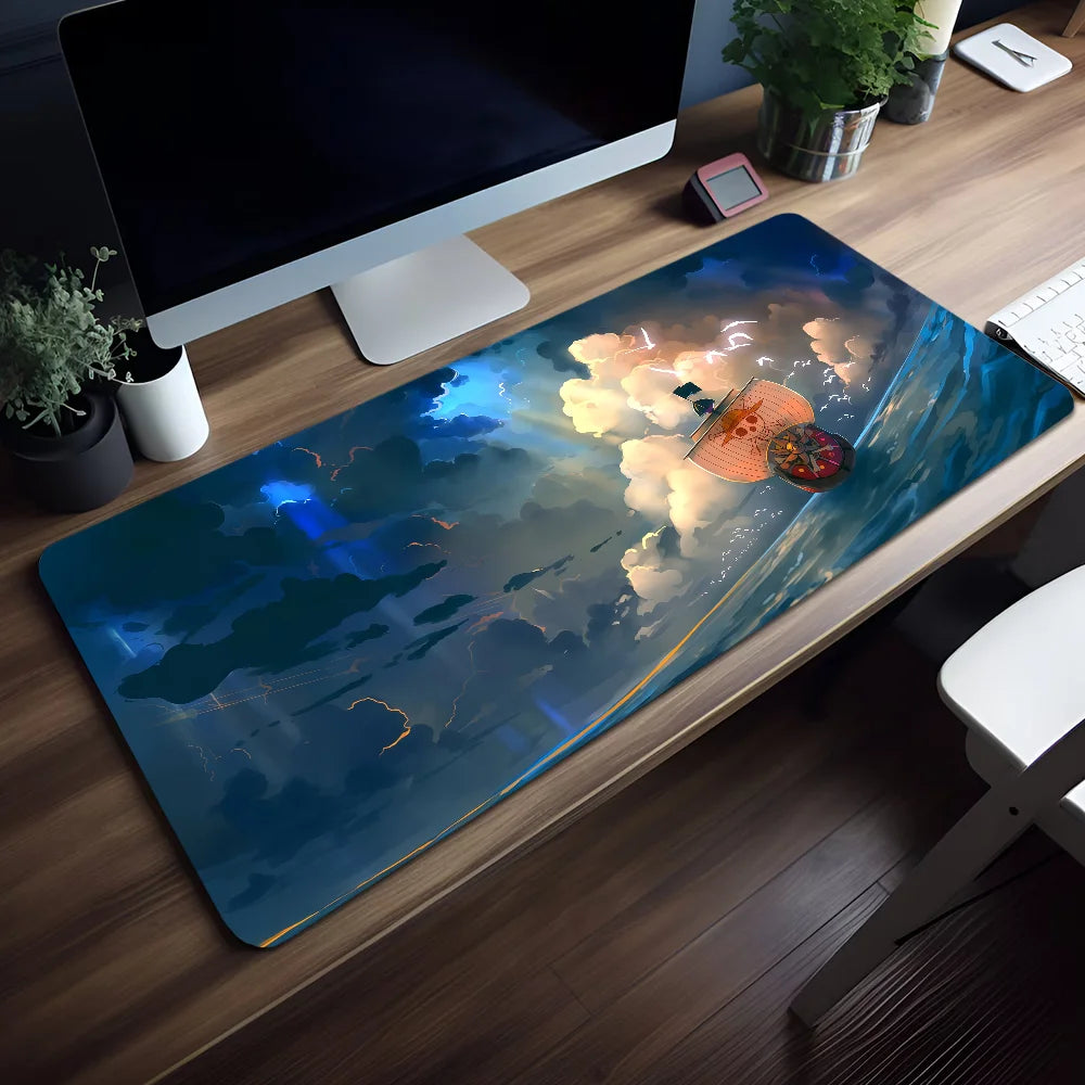Mouse Pad Pirates Non-slip P-PIECE Lockedge ONE Office Student Gaming Battle Thickened Anime Large Writing Cushion MousePad